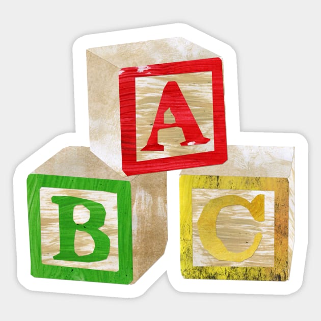 Alphabet blocks Sticker by Babban Gaelg